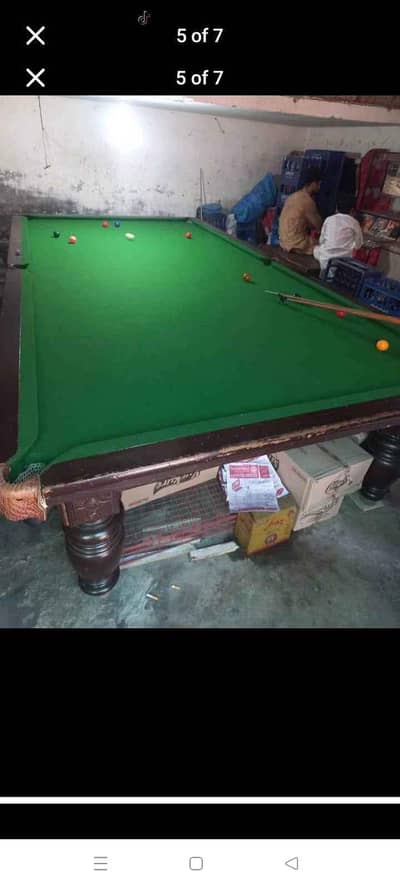 Snooker Table 6/12 with 1 inch marble