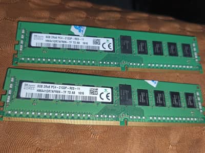 SK Hynix 8GB DDR4 ECC Registered Server RAM 2133MHz (Pair 16GB)