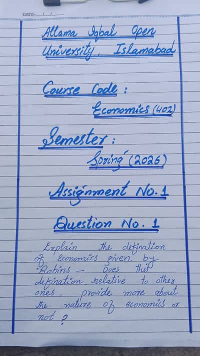 AIOU Spring Assignment