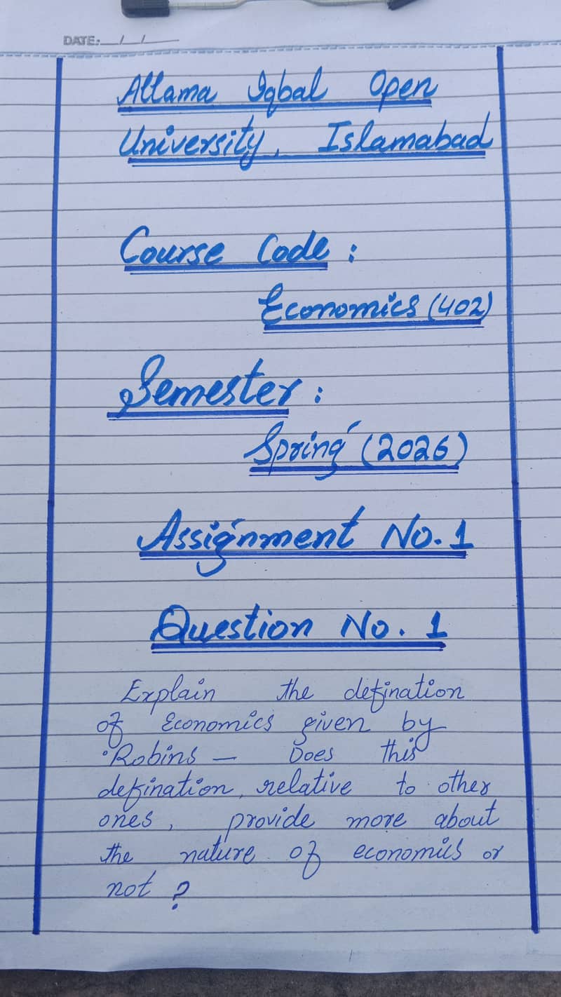 AIOU Spring Assignment 0