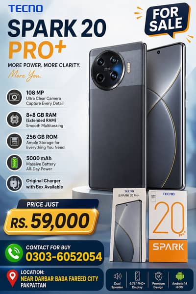 Tecno Spark 20 Pro Plus
