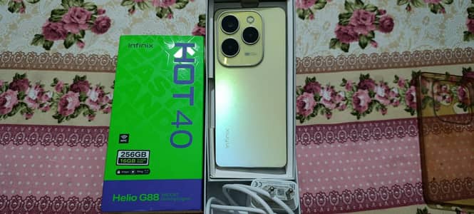 Infinix Hot 40 8+8 256 Complete box 100% genuine
