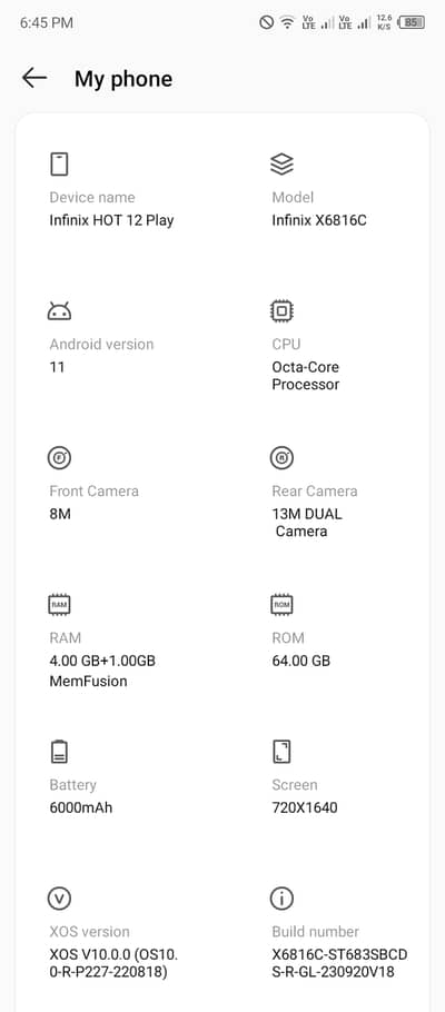Infinix Hot 12 Play