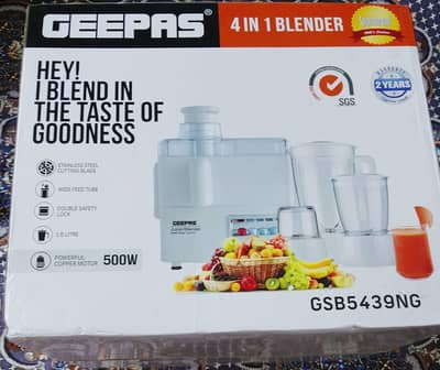 Geepas juicer and blender