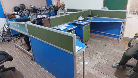 Cubicle workstation for 4 people's