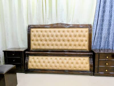 Luxury Wooden Bedroom Set | Premium Classic Design