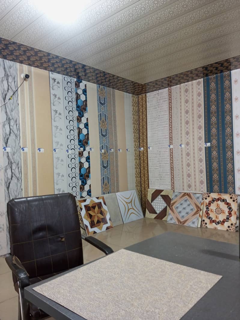 Wpc fluted panel-Wall panelling-Solid panel-laminated gloss flooring 9