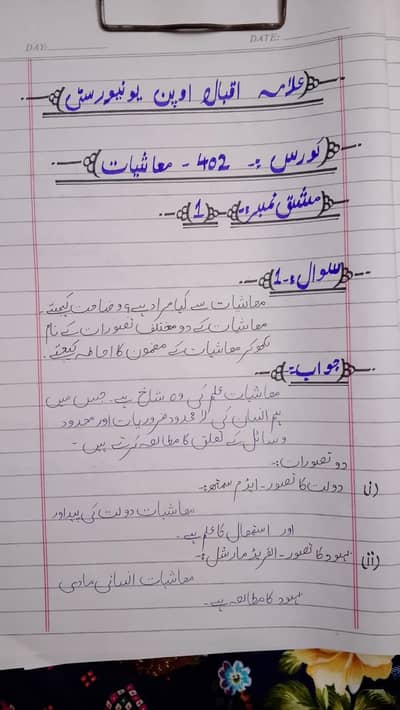 AIOU spring assignment