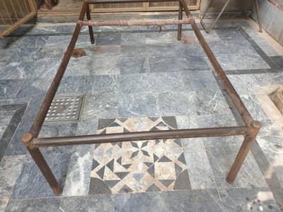 metal frame of charpai