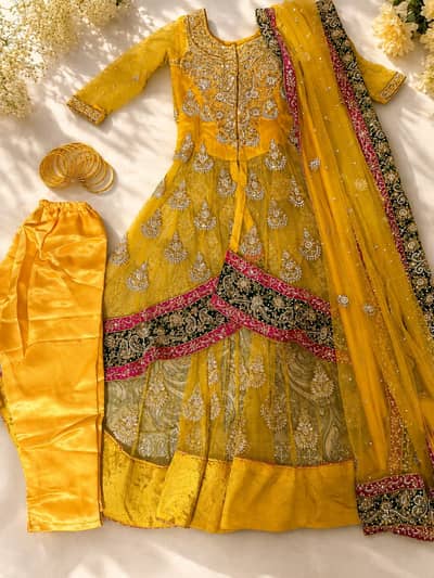 Yellow lehenga
