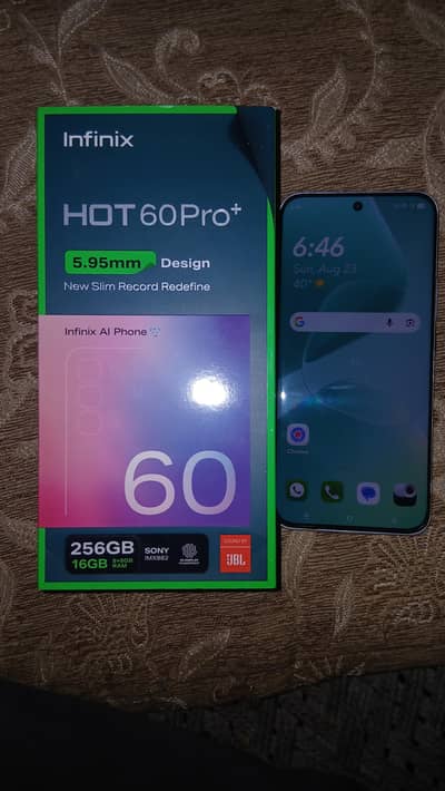 InInfinix Hot 60 Pro Plus 3D Curved 8+8 GB Ram 256GB ROM 10/10