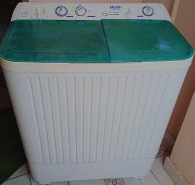 Haier semi automatic machine plus dryer