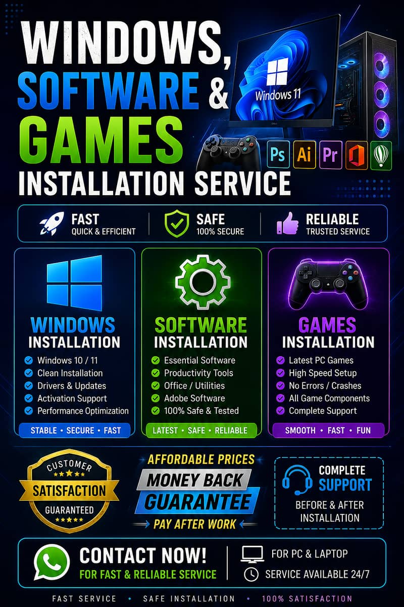 Software,Games and Windows Installation 0