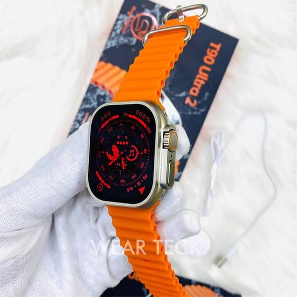 Premium STOCK T90 Ultra 2 Smart Watch | 2.19" Full HD Display | Bluetooth Calling & Advanced Fitness Tracker for Men & Women