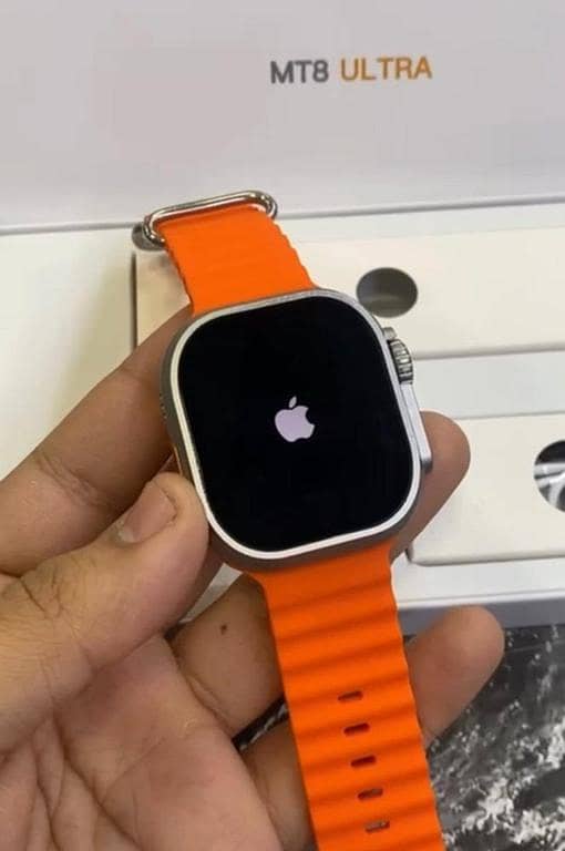 Apple Logo VARIENT Original 49mm AMOLED Display Smart Watch with Vibrant Orange smart watch Ocean Band smartwatch Titanium Finish SMART WATCH