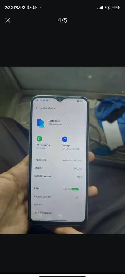 OPPO A16 4gb ram 64gb memory
