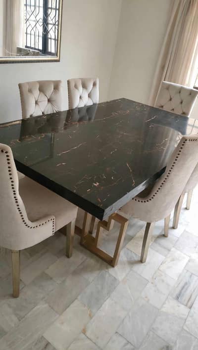 6 Chairs Dining table set for sale