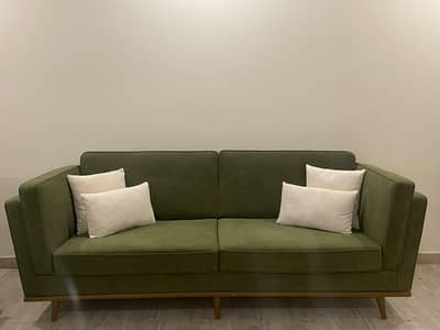 Beautiful Olive Green Seater Sofa Set 3 seater + 2 seater