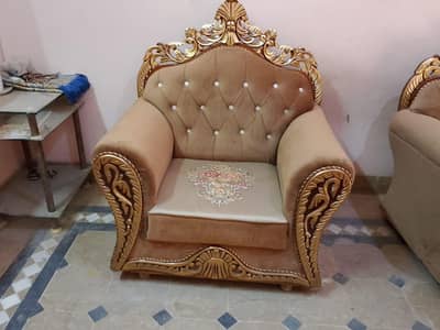 5 seater crown sofa set
