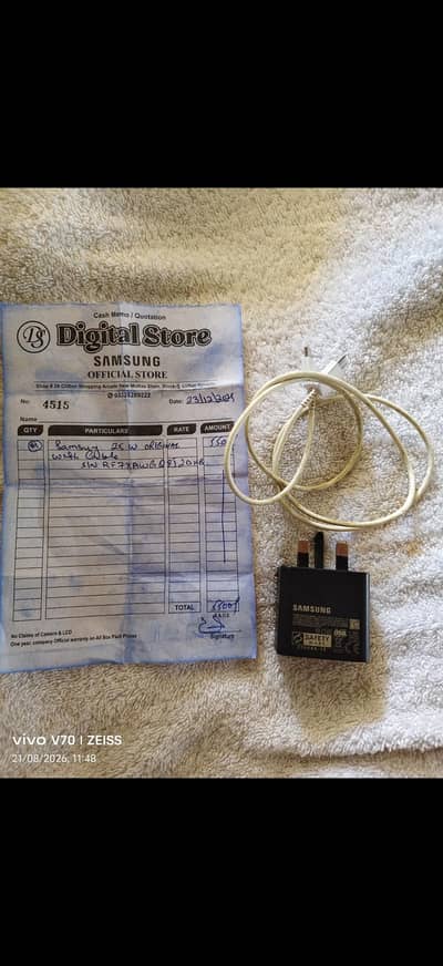 Samsung 25w original charger type C to type C