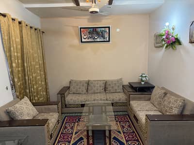 6 seats sofa set with glass table
