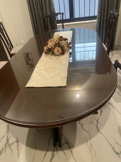 Dining table without chairs