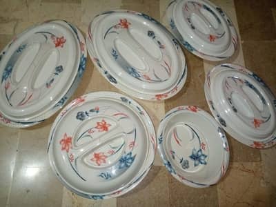 Melamine Floral dinner set