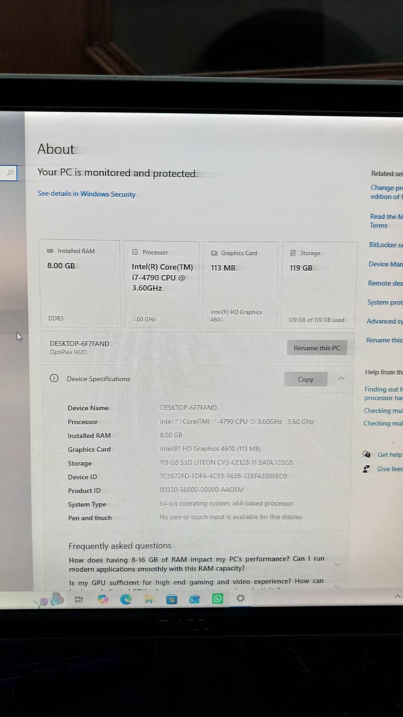 i7 4gen pc 0