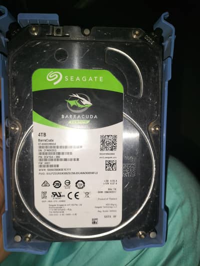 Seagate Barracuda 4TB Internal Hard Disk Drive (HDD) Excellent