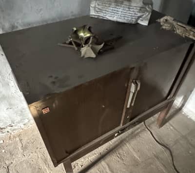 Antique Wooden Sliding Door Tv