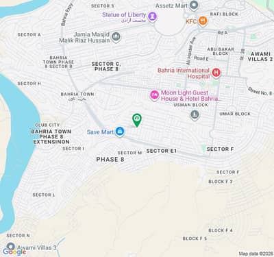 Triple Pair Plots (3 Plots in line) of 5 Marla Ready For Construction For Sale in E Block, Phase 8, Bahria Town, Rawalpindi