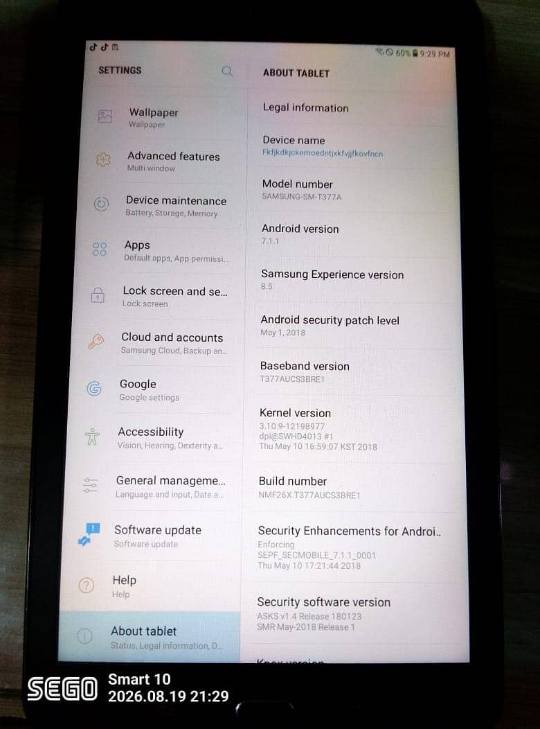 SAMSUNG TABLET 7