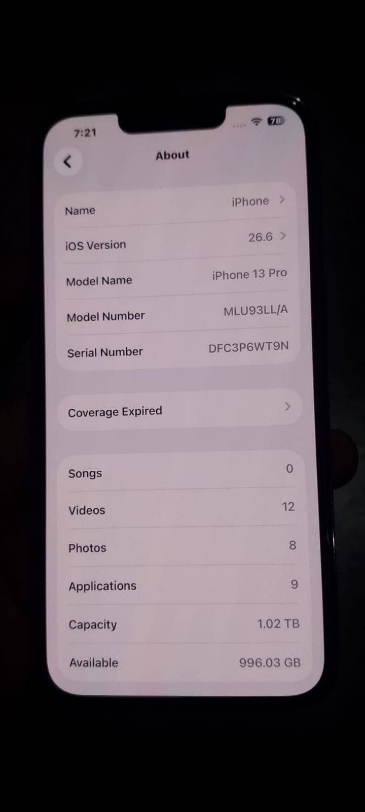 iPhone 13 Pro 1T 1