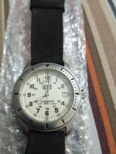 Lorus by Seiko, Military Style Strap Canvas Lumibrite Sports Watch