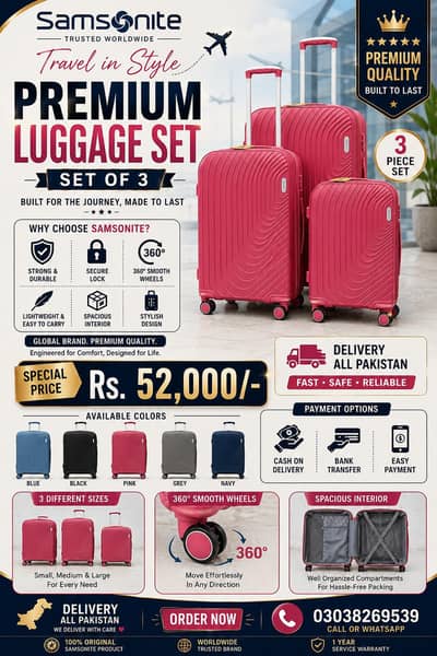 Samsonite luggage bags available