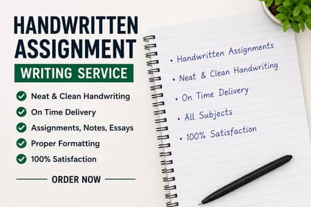 Handwritten Assignment Writing & Neat Copying Service