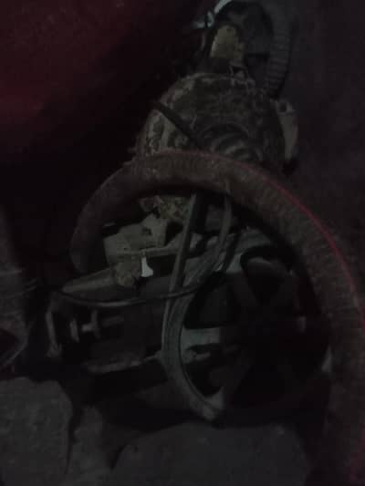 Donkey water pump with motor.