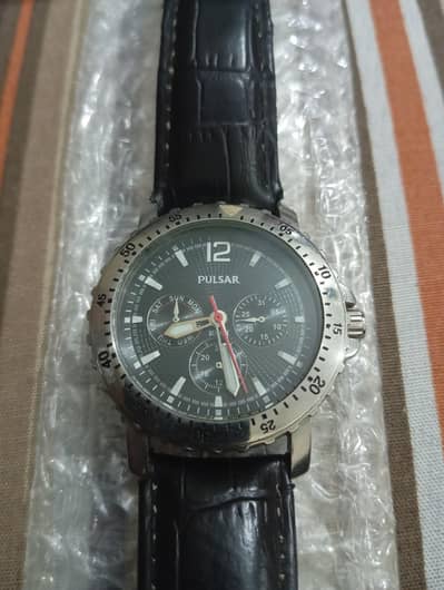PULSAR V33J-X040 Silver Tone, Chronograph watch.