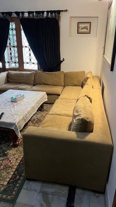 L-Shaped 7-Seater Sofa – Comfortable & Spacious Lounge Sofa