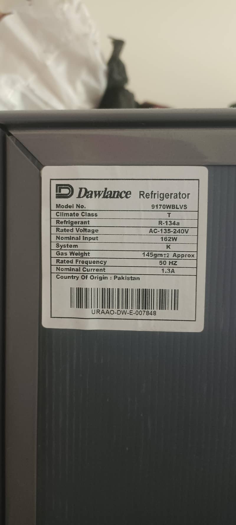 Dawlance refrigerator 1
