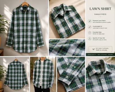 Lawn Shirt for Boys – Good Condition – Medium size
