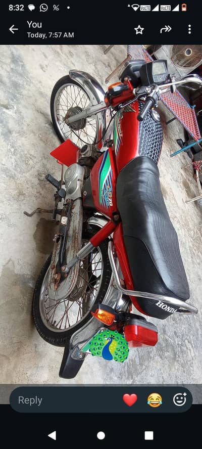 O322*17O45*65/TOTAL GENIUNE HONDA CD 70 MODEL 2017