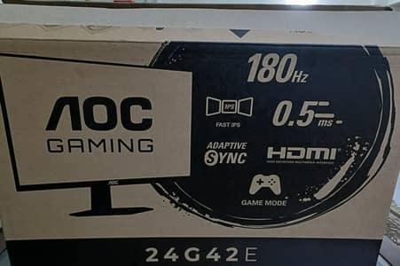 Aoc 24G42E 24inch 1080p 180Hz Gaming Monitor