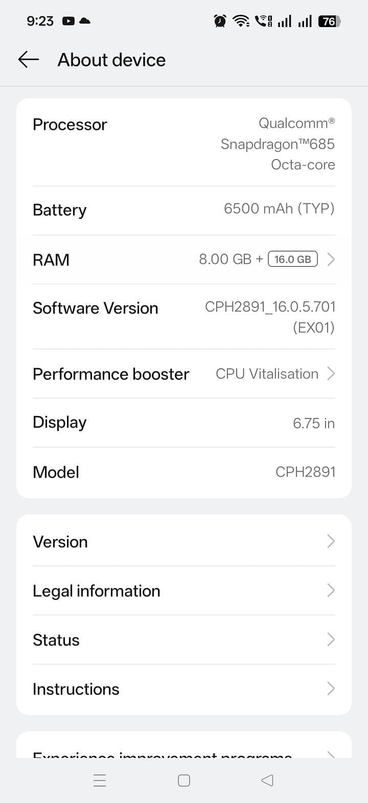 OPPO A6k 1