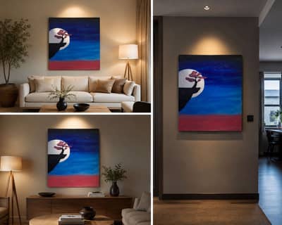 Moonlit Tree – Original Hand-Painted Artwork
