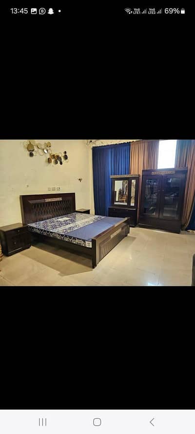 King Size Bed & Side Tables without matress