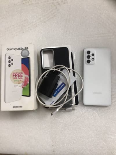 Samsung A52s 5G - 8/128 - PTA Approved with Box and Charger").