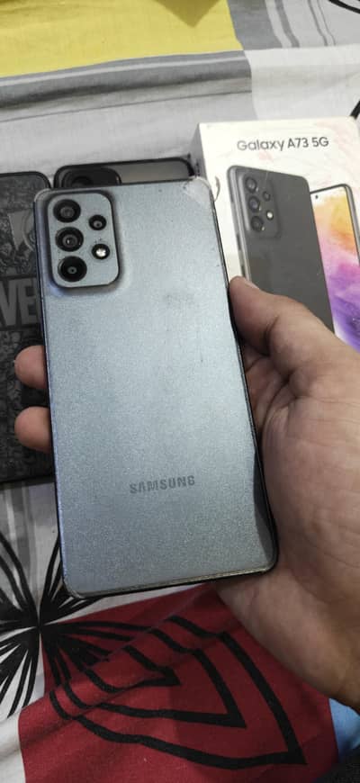 Samsung A73 5G 8gb/256gb Official PTA with box