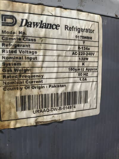 Dawlance fridge for sale