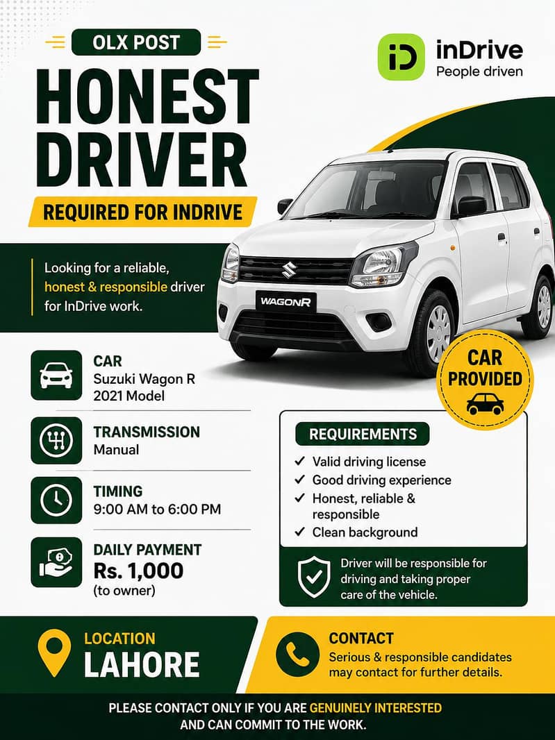 Driver for indrive 0